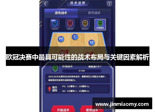 欧冠决赛中最具可能性的战术布局与关键因素解析